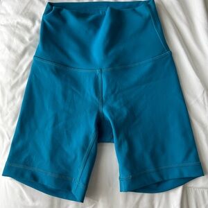 Teal Lululemon Bike Shorts